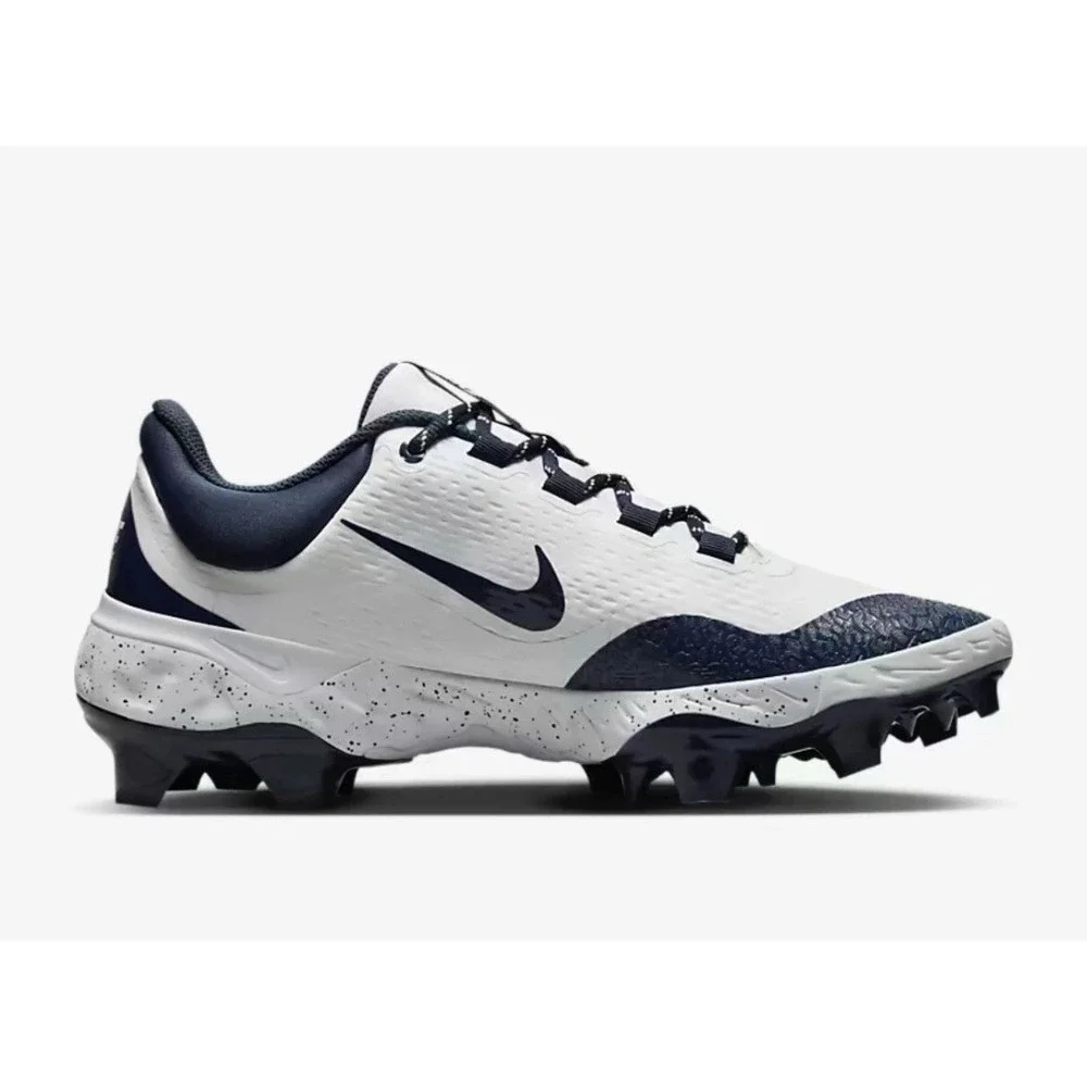 Nike Alpha Huarache Elite 4 Low MCS Navy Baseball‎ Cleats FD6255-107 Men's 10.5